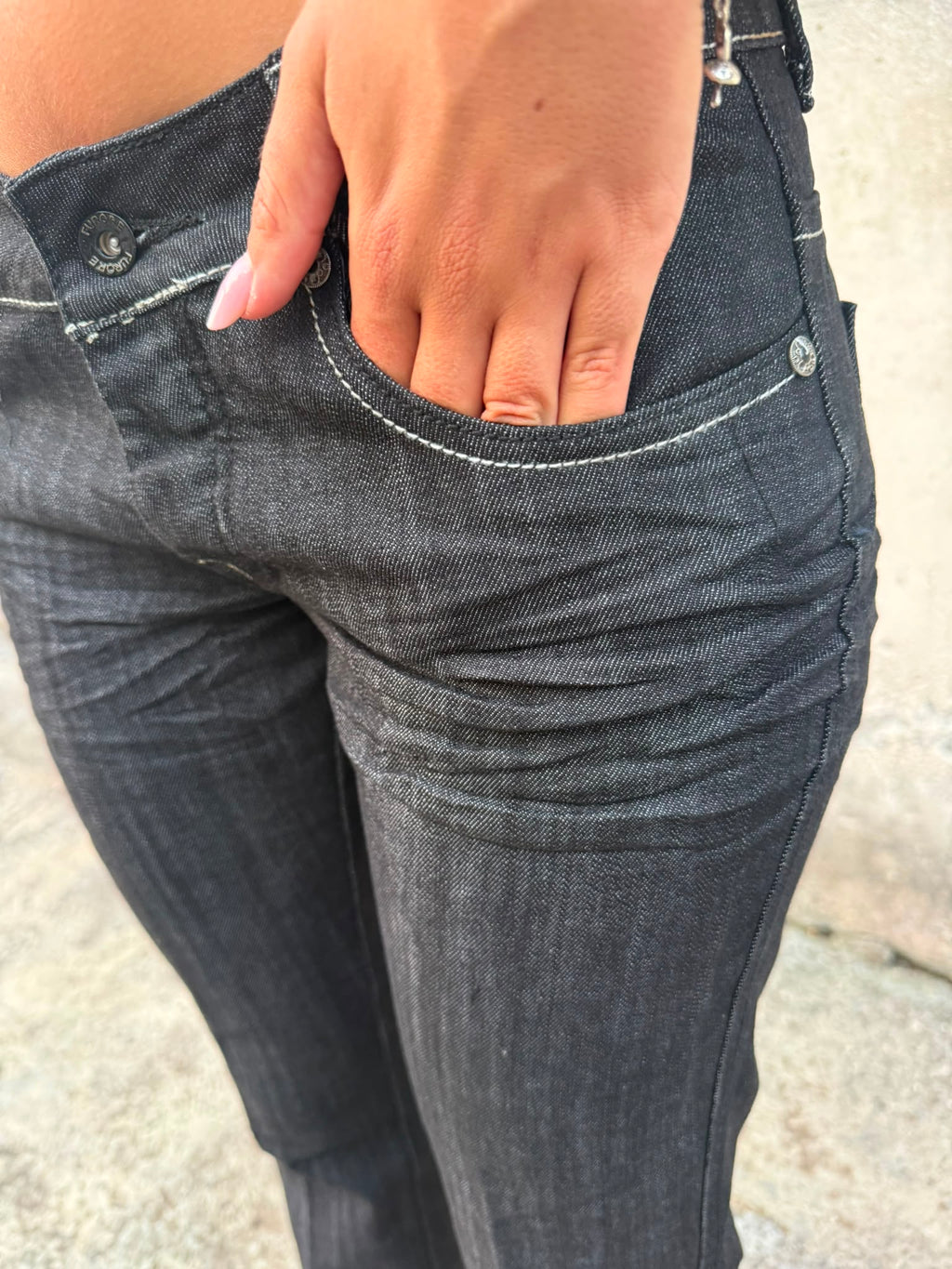 Jeans Low Waist Farfalla