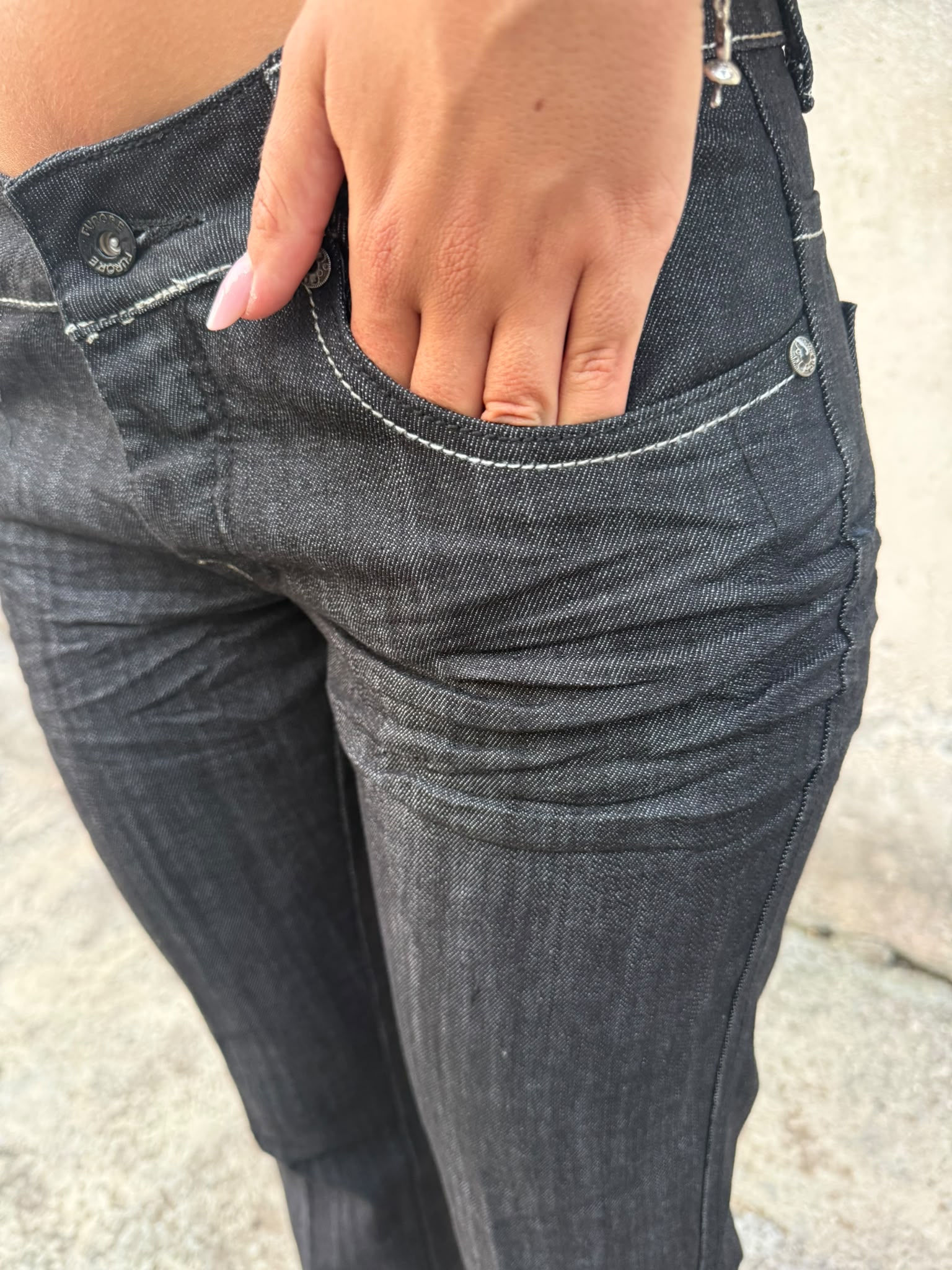 Jeans Low Waist Farfalla