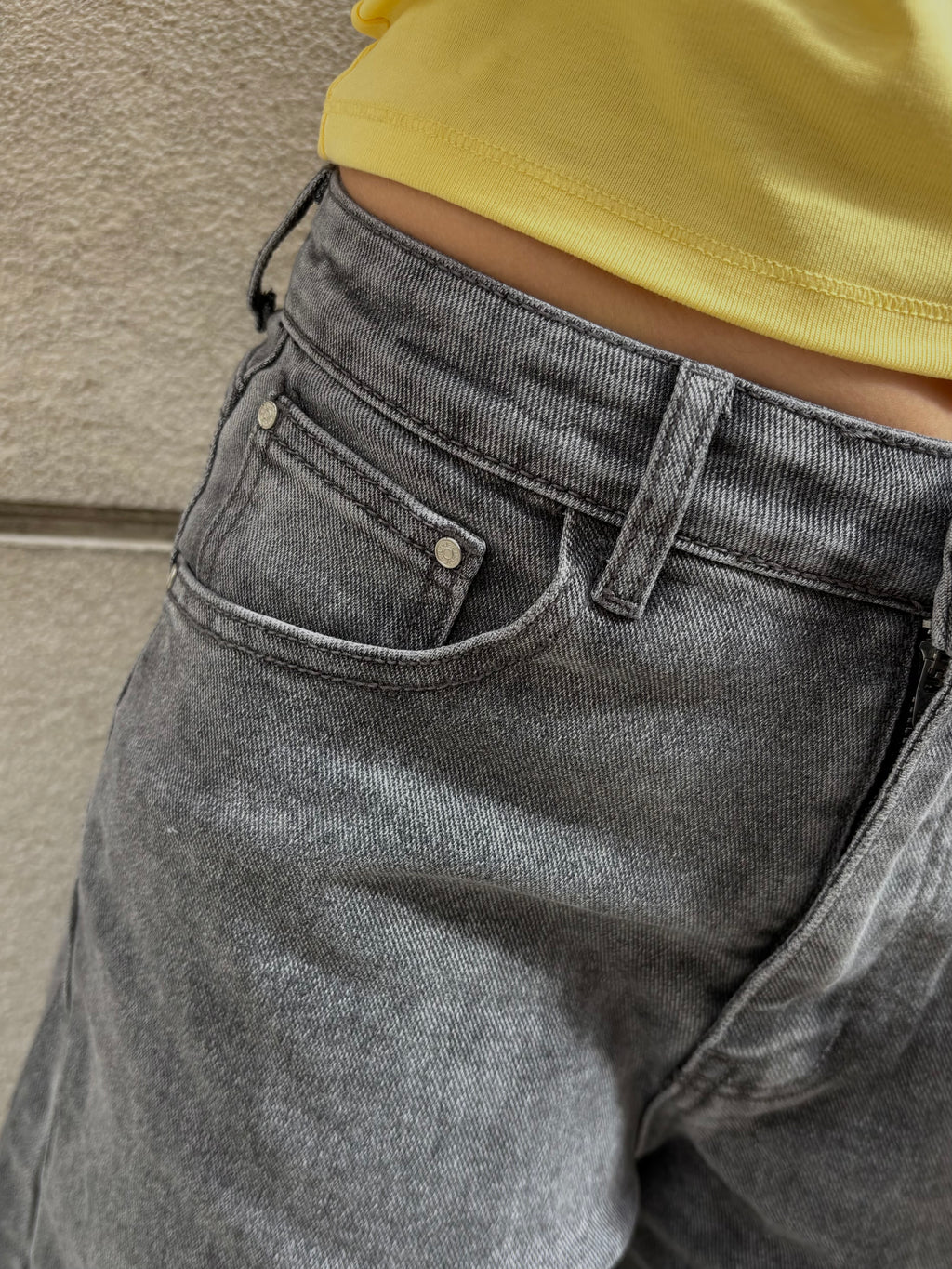 Jeans Wide Grigio