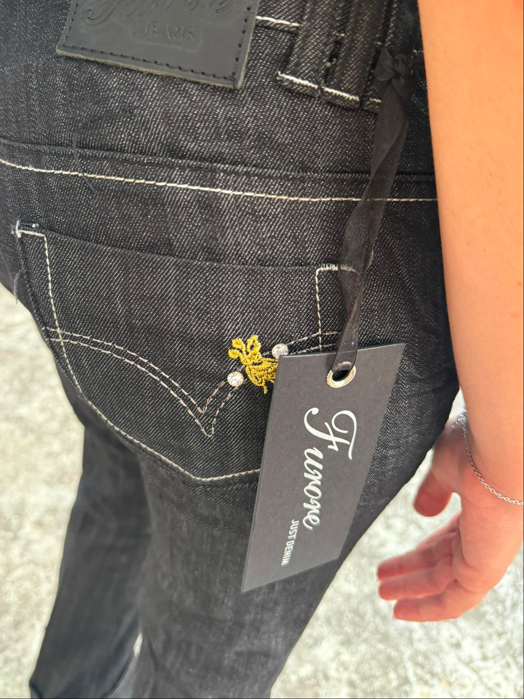 Jeans Low Waist Farfalla