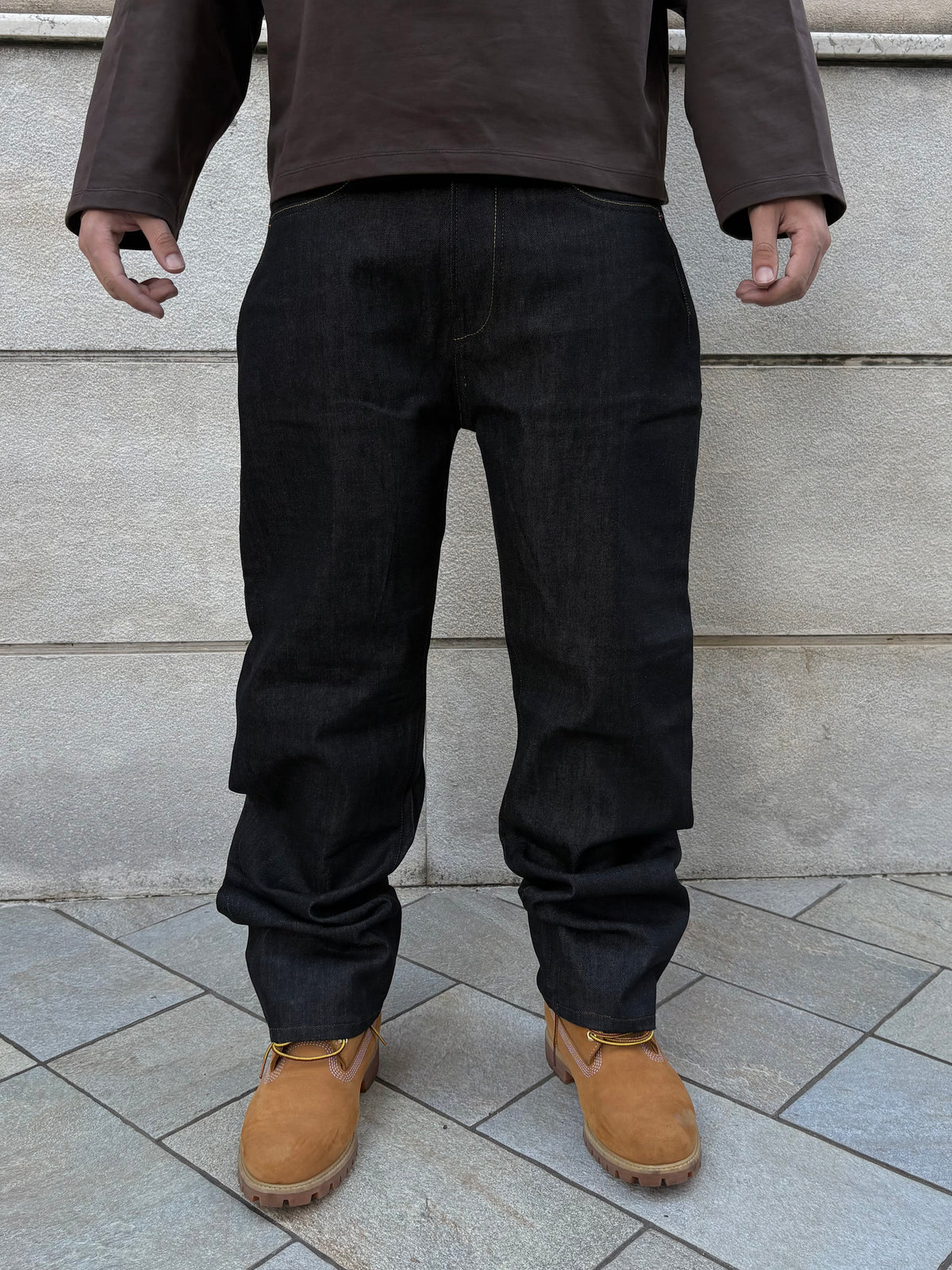EVISU No.1 Daruma Moto Club Mint Orange – Jeans Baggy Y2K