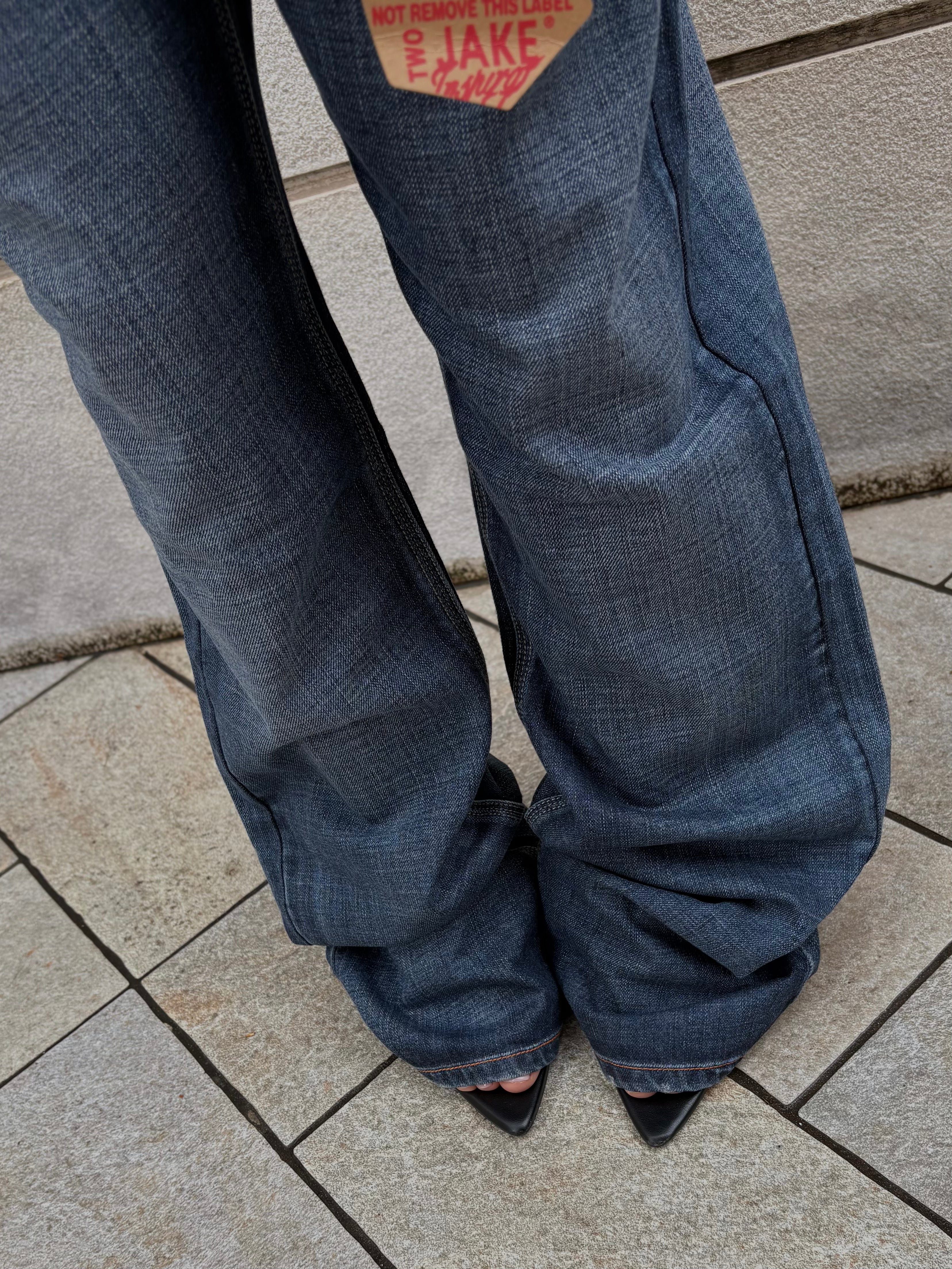 Jeans Dark Blu con Borchie