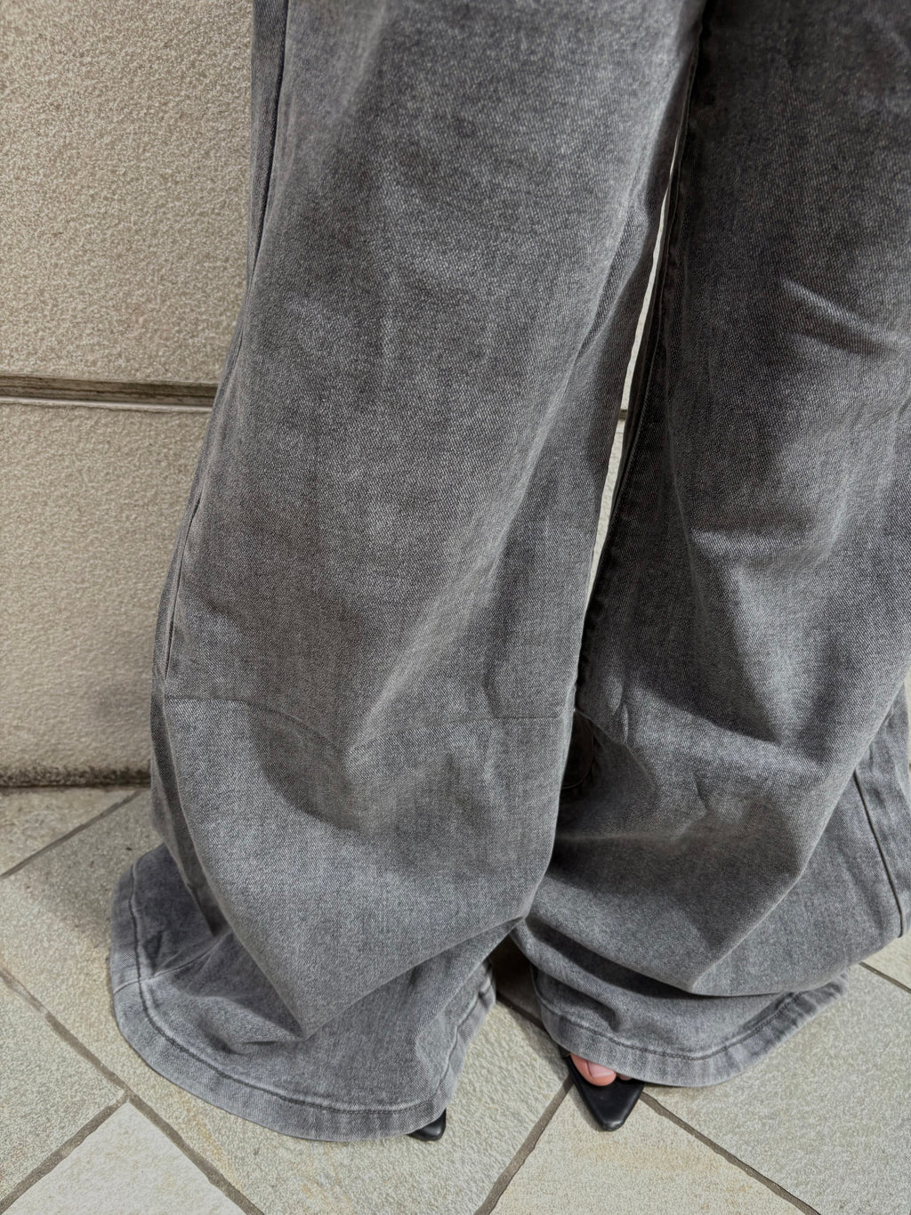 Jeans Wide Grigio
