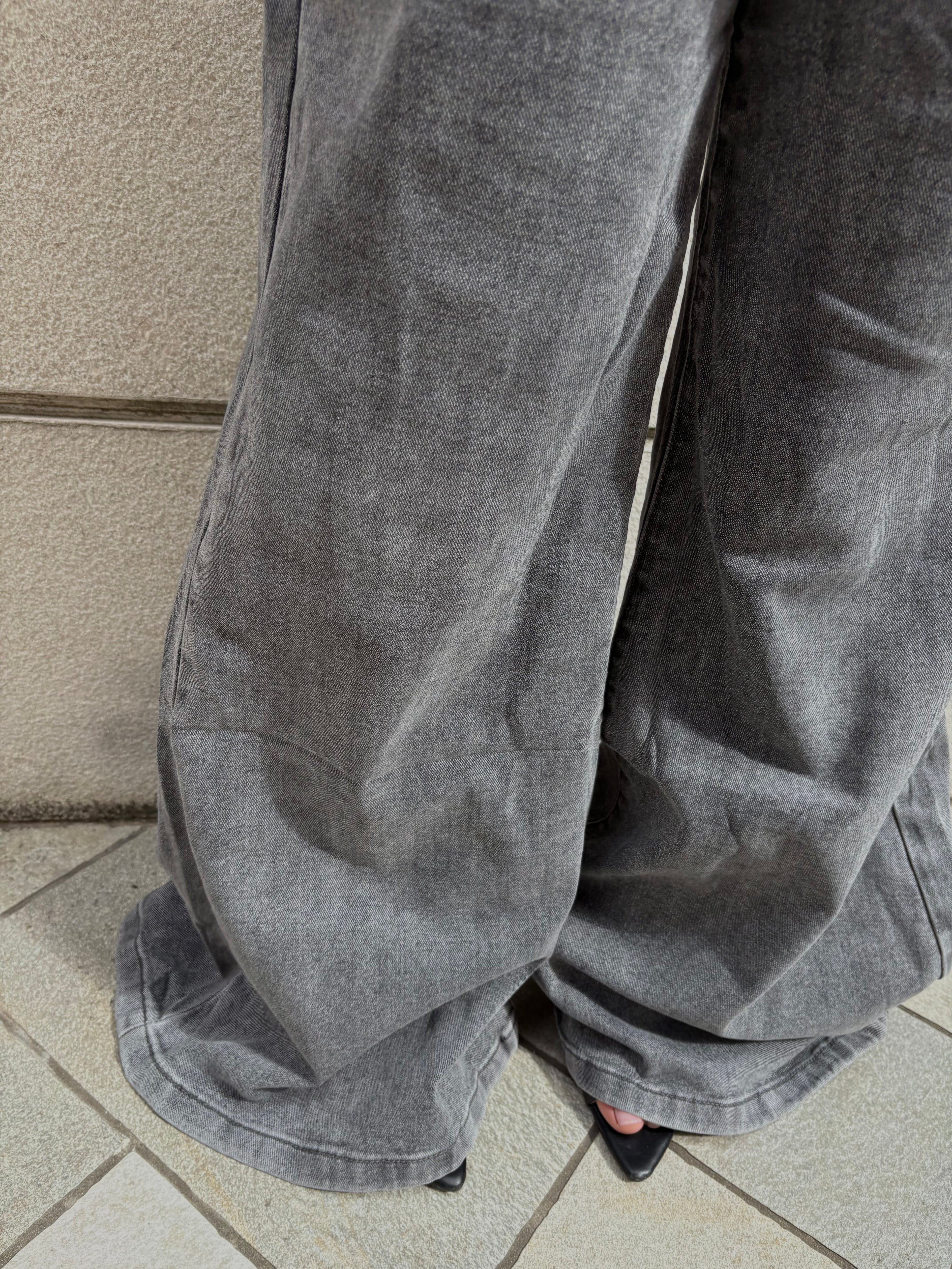 Jeans Wide Grigio