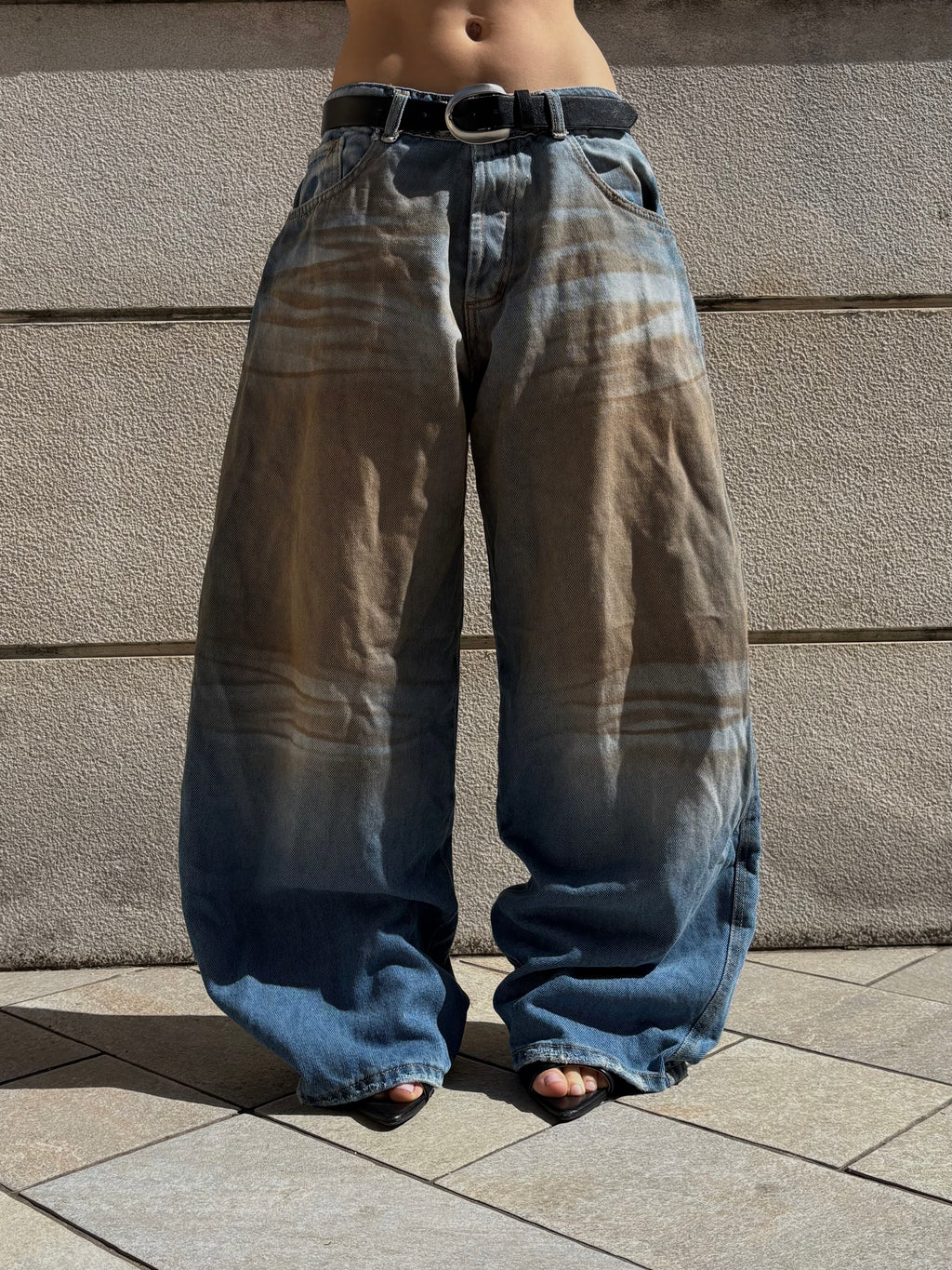 Jeans Baggy Sand Washed