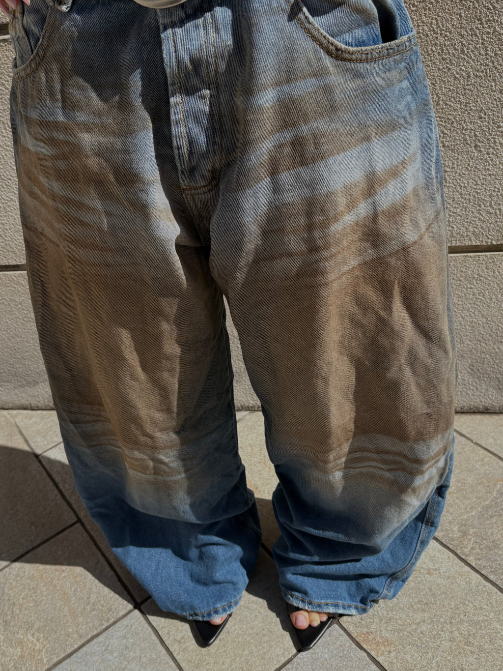 Jeans Baggy Sand Washed