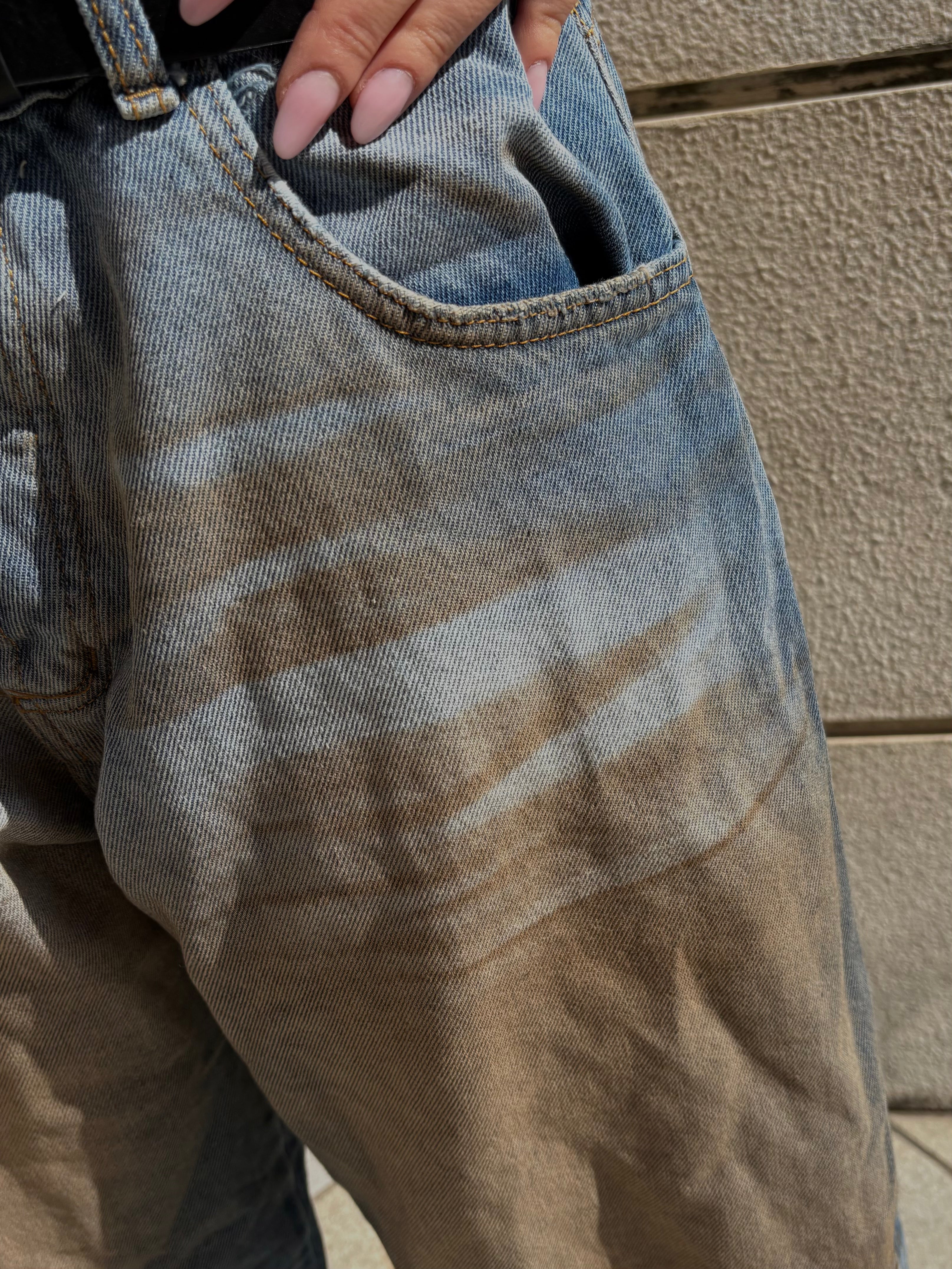 Jeans Baggy Sand Washed