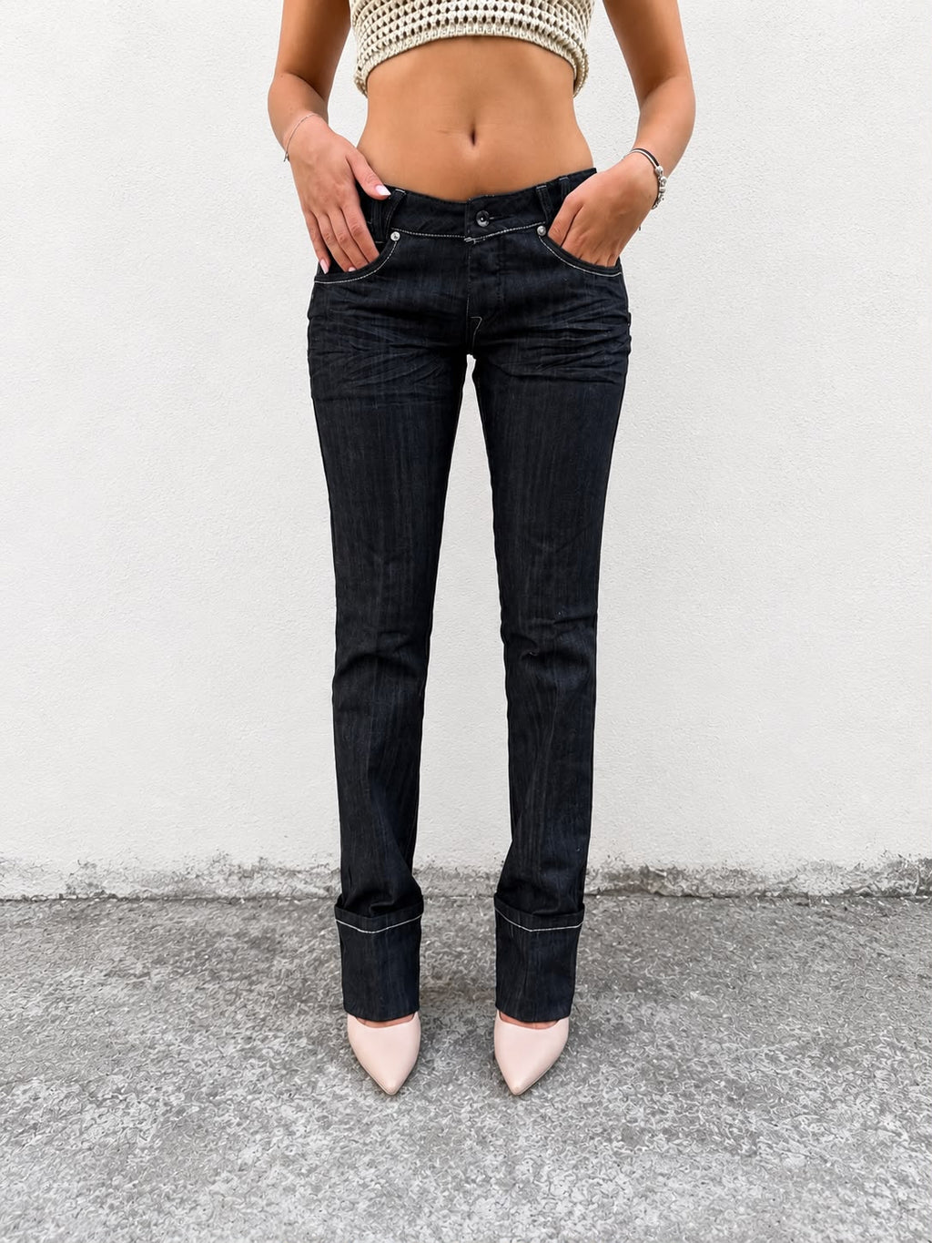 Jeans Low Waist Farfalla
